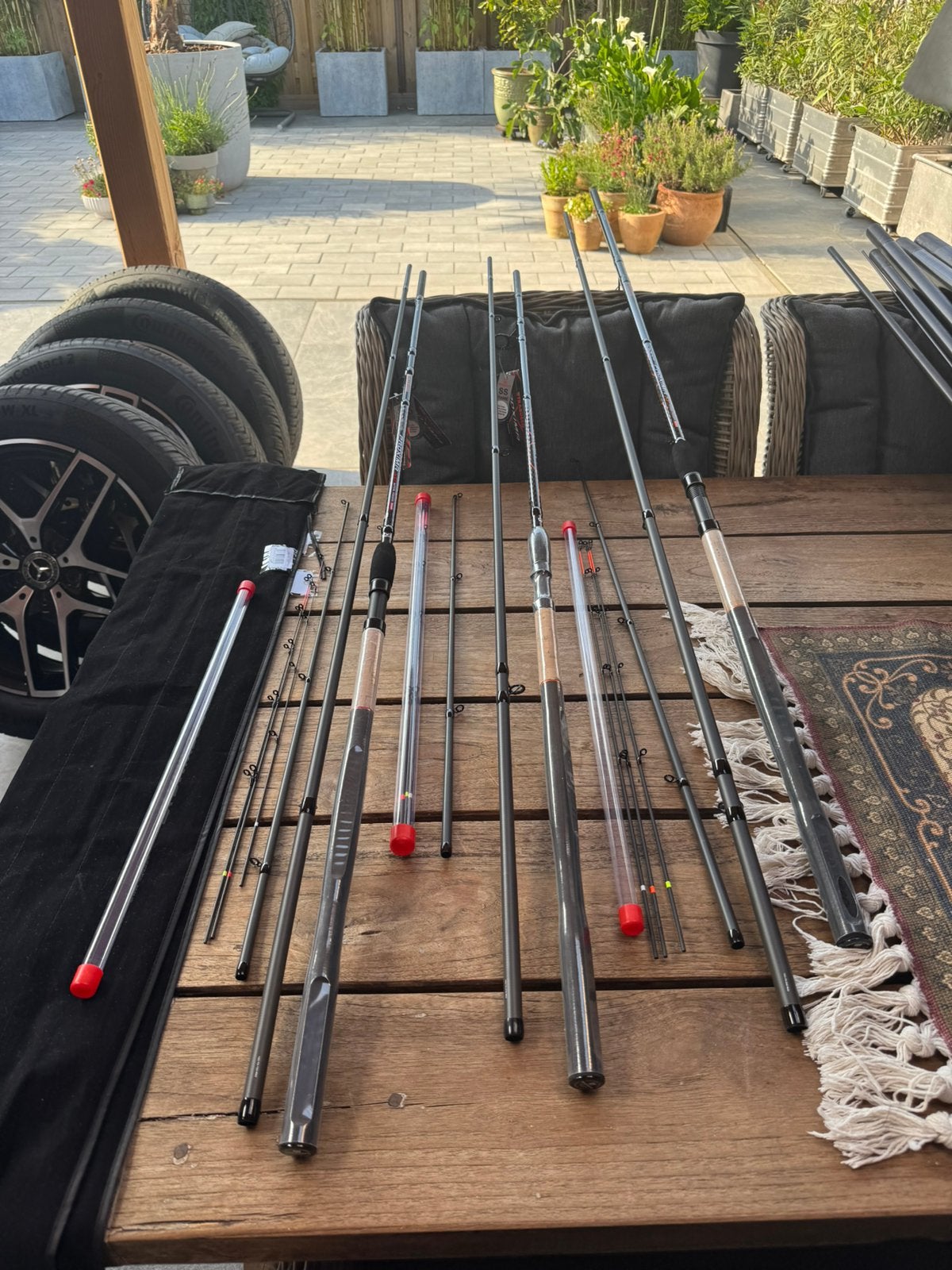 nieuwe trabucco proxima feeders , 3,6 en 4,2m -90 en -120 gr, Watersport en Boten, Ophalen of Verzenden, Nieuw, Werphengel