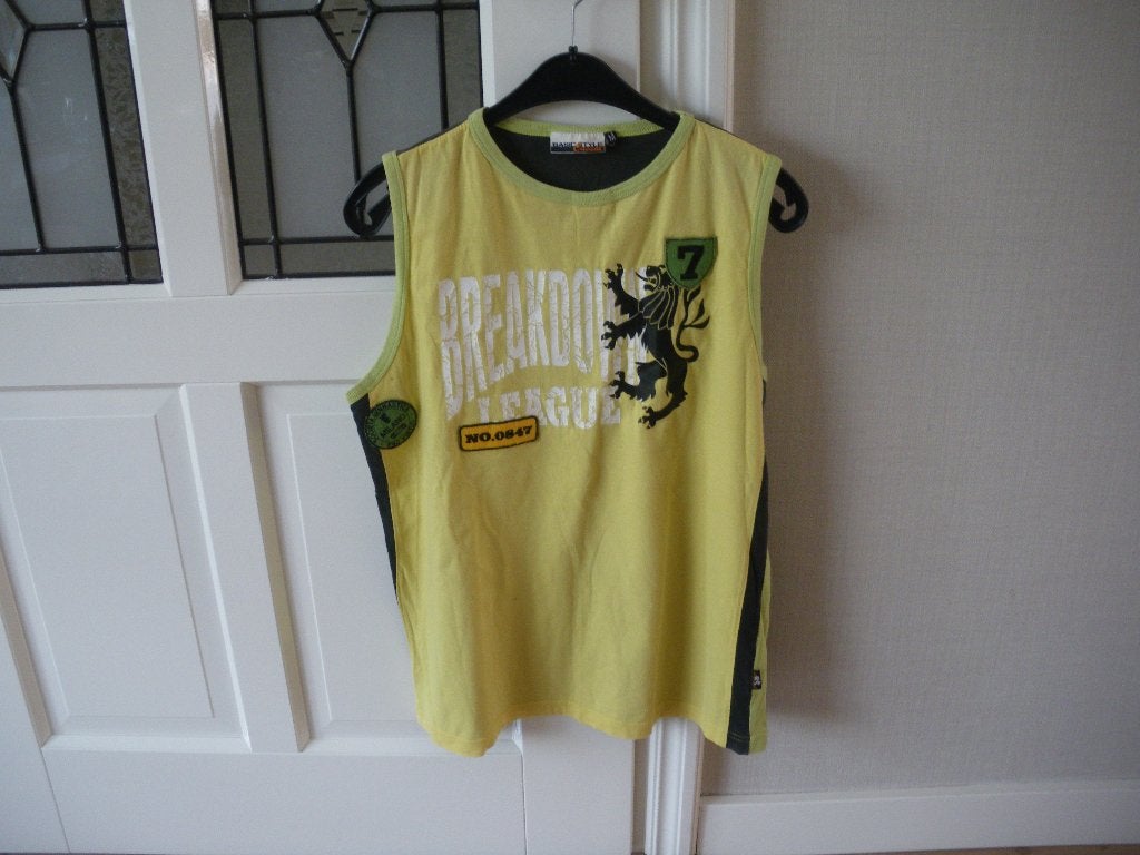 heel leuk geel mouwloos zomer shirt medium basic style, Ophalen of Verzenden, Zo goed als nieuw, Maat 48/50 (M), Geel