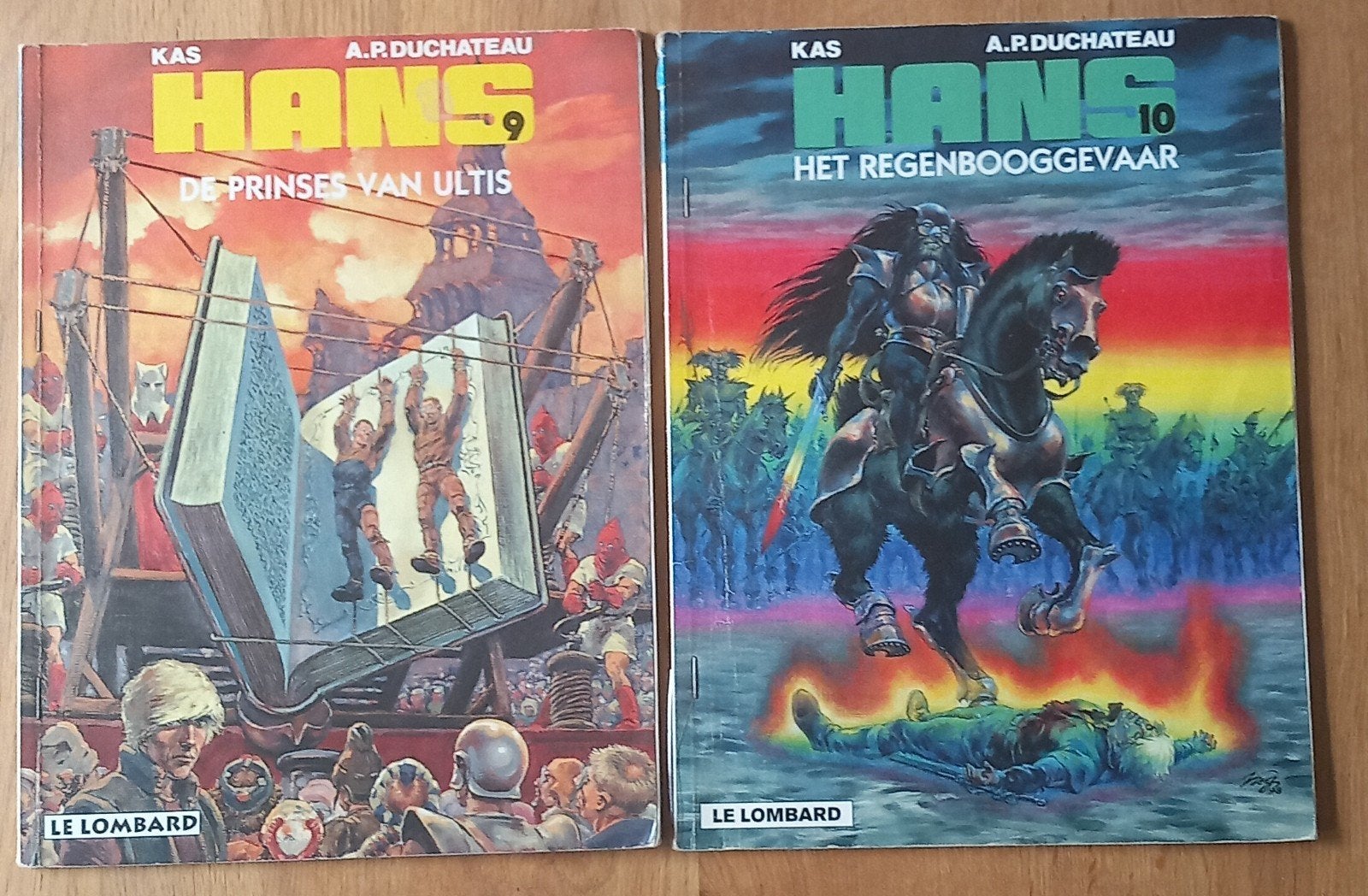 Hans stripboeken 9 & 10, Meerdere stripboeken, Ophalen of Verzenden, Gelezen, Kas, A.P. Duchateau