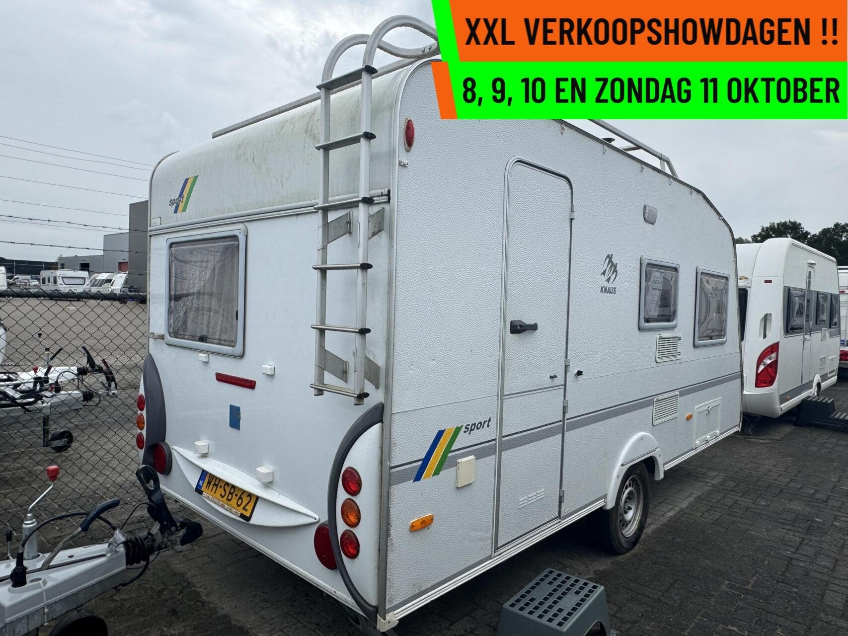 Knaus SPORT W04420, DWARSBED, TREINZIT, VOORTENT, Serviceluik, Bedrijf, 750 - 1000 kg, 6 tot 7 meter