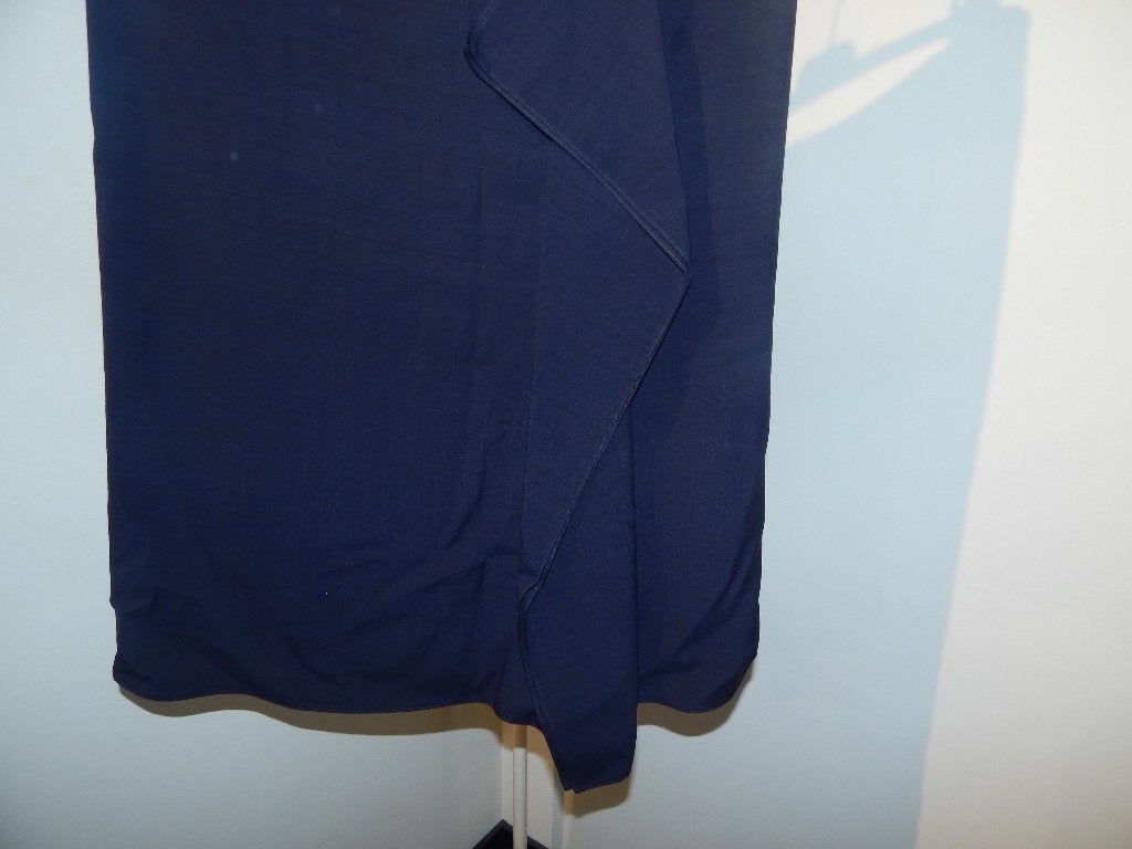 Natan half lange rok voilant voorkant mooie stof mt 42, Maat 42/44 (L), Zo goed als nieuw, Verzenden, Blauw