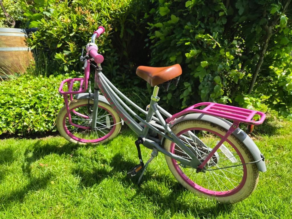 Meisjesfiets 18 inch lola supersuper, Terugtraprem, Super Super Lola, Ophalen of Verzenden, Zo goed als nieuw