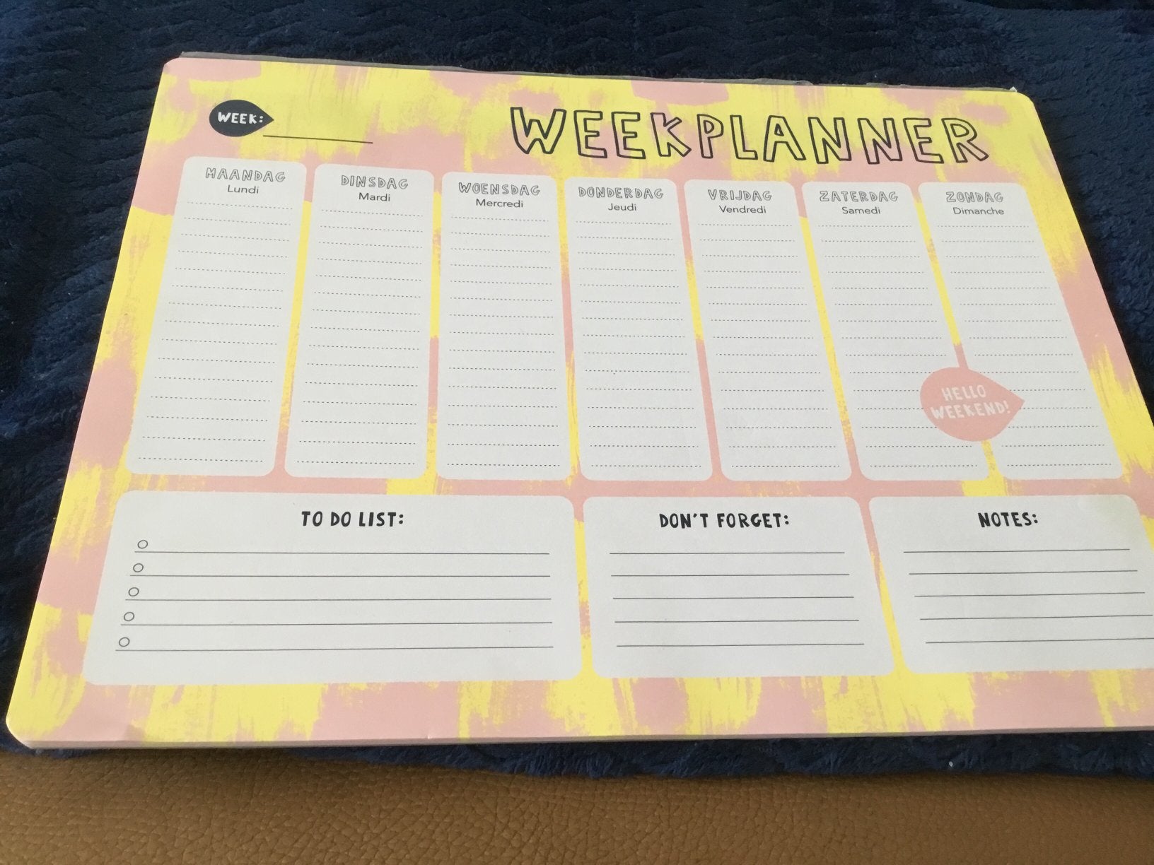 Weekplanner( zie omschrijving), Diversen, Agenda's, Ophalen, Nieuw