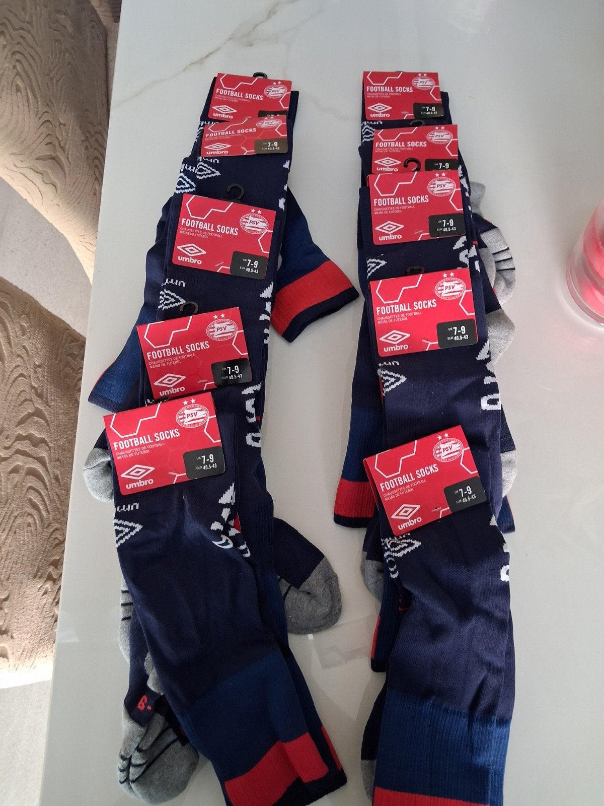 13 originele PSV voetbal sokken - Maat 40.5-43, Blauw, Nieuw, Ophalen of Verzenden, Maat 39 t/m 42