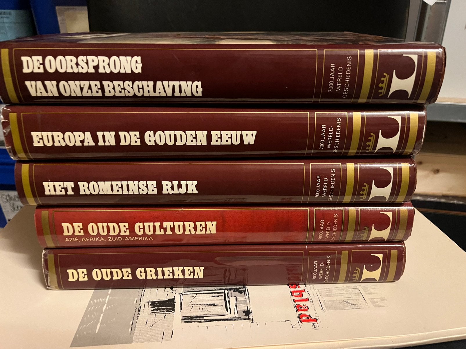 Vintage lekturama 7000 jaar wereldgeschiedenis encyclopedie, Boeken, Ophalen of Verzenden, Zo goed als nieuw