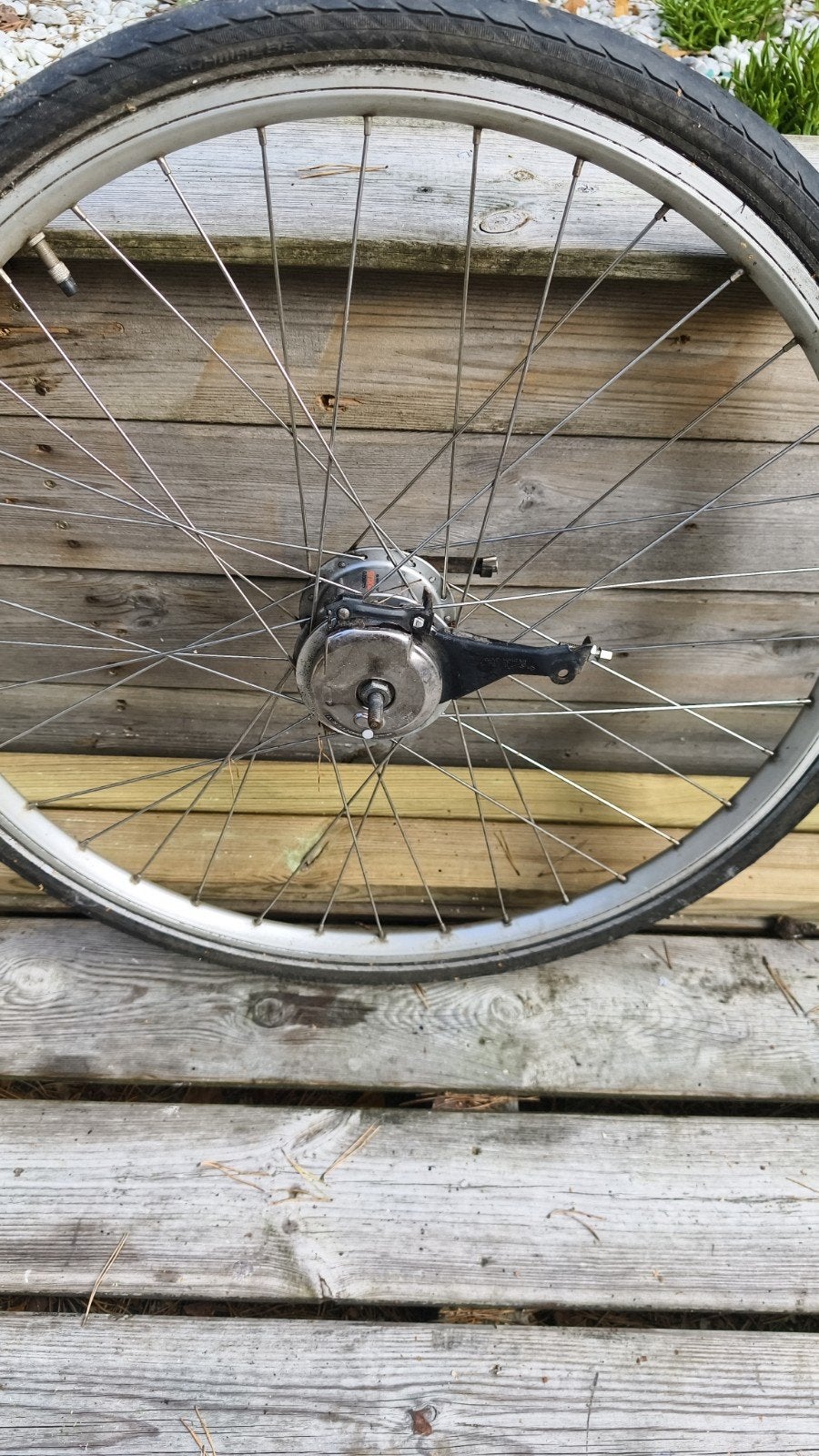Fietswiel met band - Gebruikt, Gebruikt, Onbekend, Aluminium, Stadsfiets