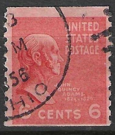 USA 1938 - Yvert 376aA - John Quincy Adams (ST), Postzegels en Munten, Verzenden, Gestempeld, Noord-Amerika