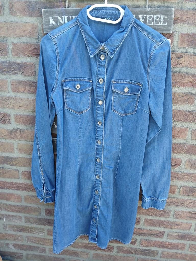 Mooi spijkerjurkje van Only. Maat S Als nieuw!!!, Ophalen, Only, Blauw, Zo goed als nieuw