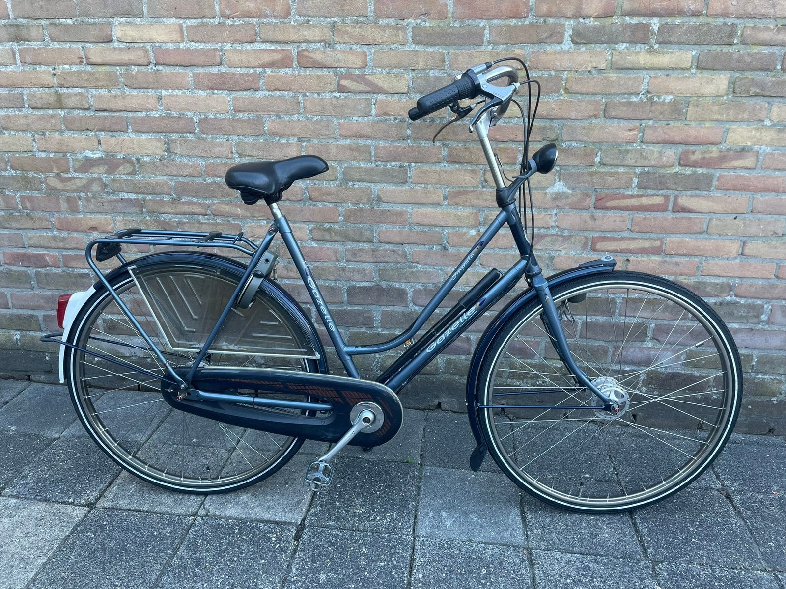 Damesfiets gazelle, Fietsen en Brommers, Fietsen | Dames | Damesfietsen, Ophalen, Gebruikt, Velgrem, Versnellingen