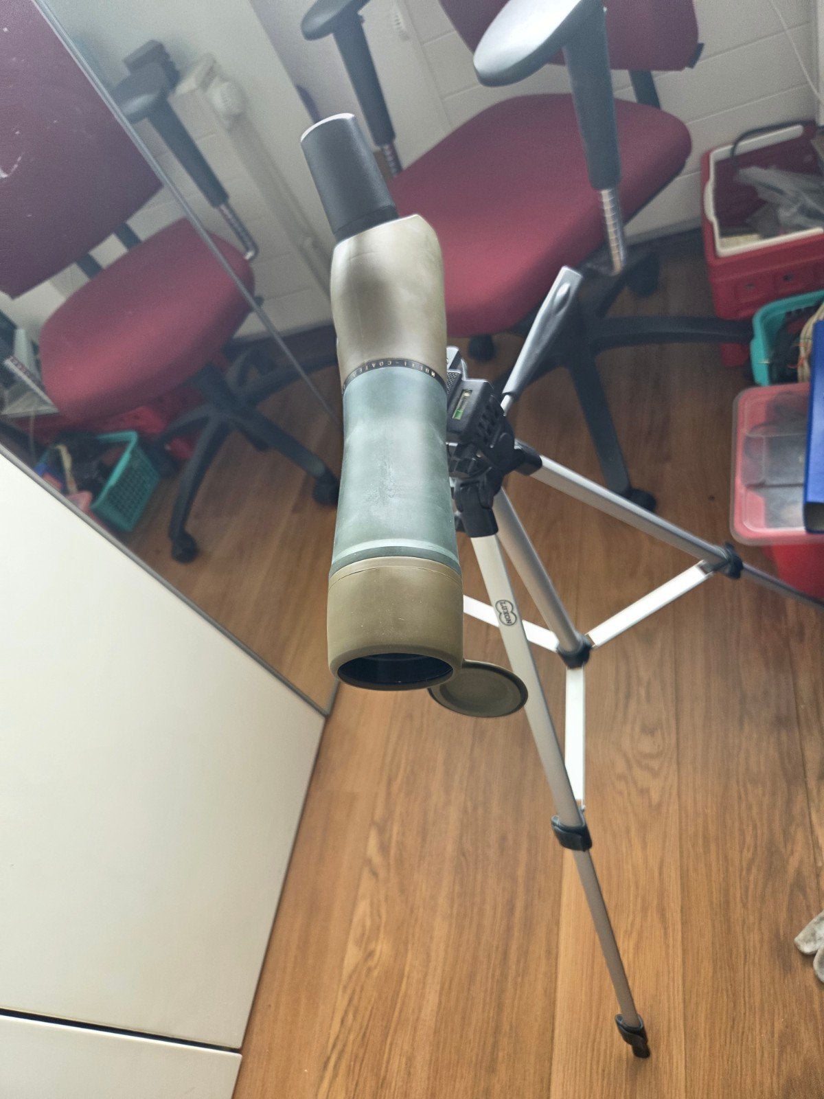 Luxon 15-45x60mm Spottingscope met Statief en Tas, Ophalen, Zo goed als nieuw, Met statief