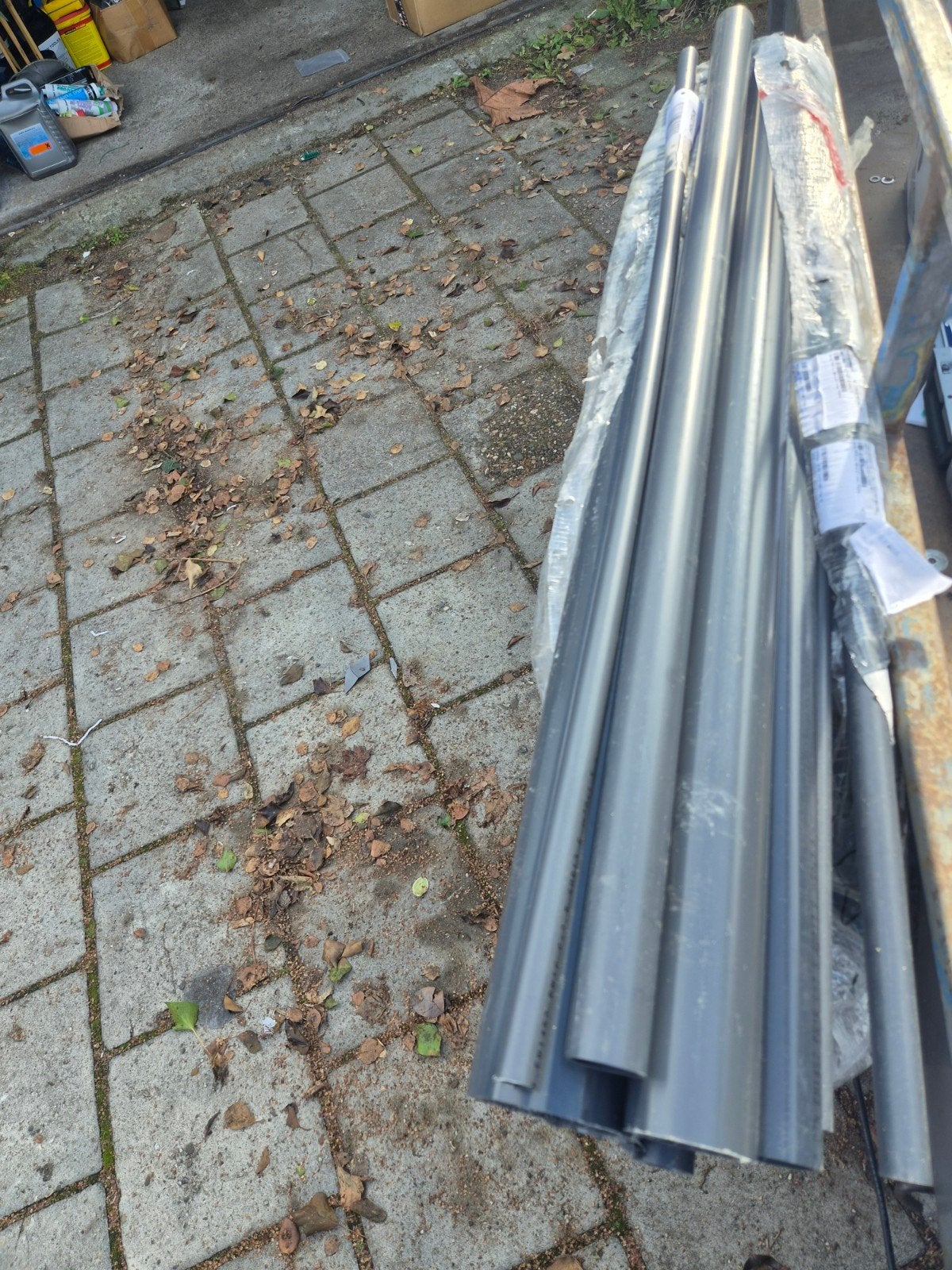 Opruiming: Diverse buizen en afvoermateriaal (1 meter), Afvoer, Gebruikt, Pvc, Ophalen of Verzenden