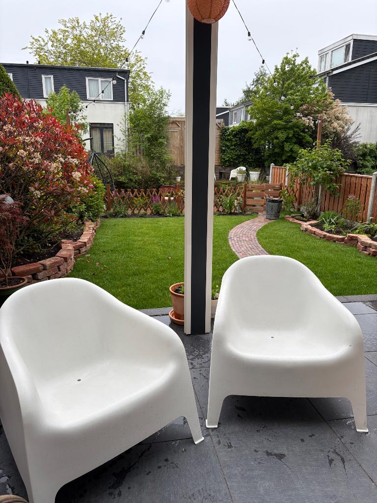 Ikea kuipstoel, Tuin en Terras, Tuinstoelen, Ophalen, Gebruikt, Kunststof, Stapelbaar