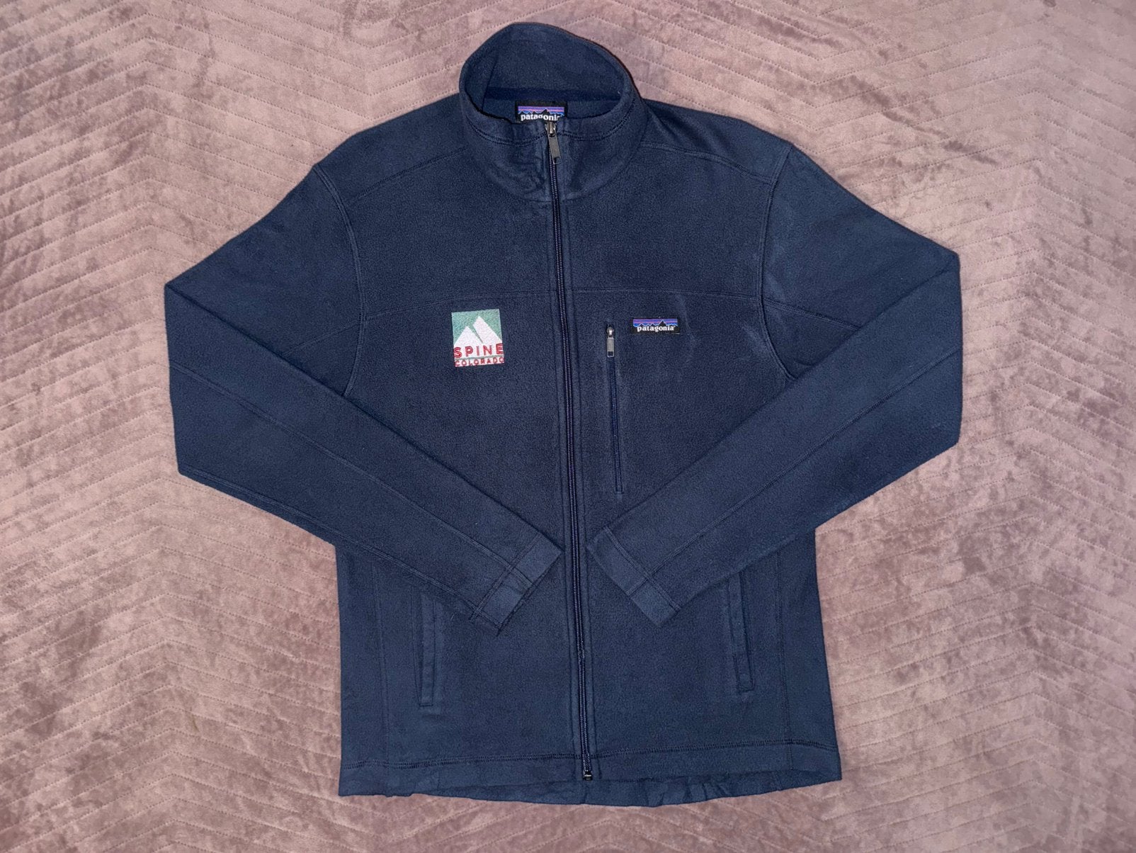 Patagonia Micro D Full Zip Fleece Jacket, Ophalen of Verzenden, Gedragen, Maat 46 (S) of kleiner, Blauw