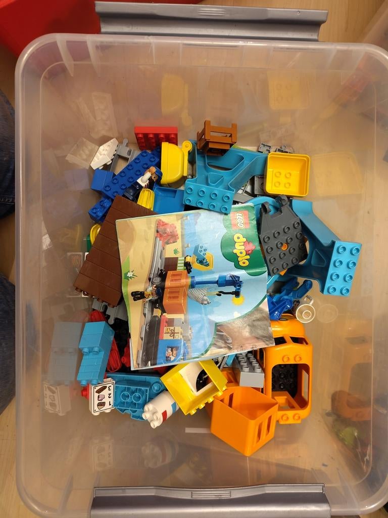 Lego Duplo Goederentrein 10875 - bijna compleet, Ophalen, Compleet, Gebruikt, Overige thema's