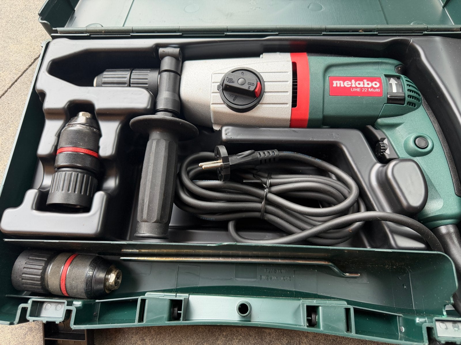 Metabo UHE 22 Multi Boorhamer - 705W, Zo goed als nieuw, 600 watt of meer, Boor- en/of Breekhamer, Ophalen of Verzenden, Zo goed als nieuw