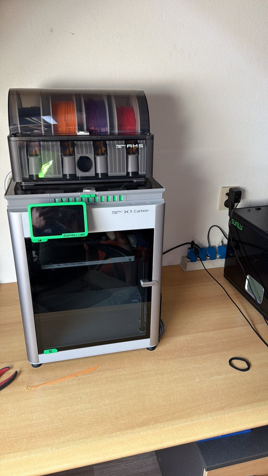Bambu Lab X1Carbon met AMS en Sunlu S4 droger., Computers en Software, 3D Printers, Ophalen, Ingebouwde Wi-Fi, Zo goed als nieuw
