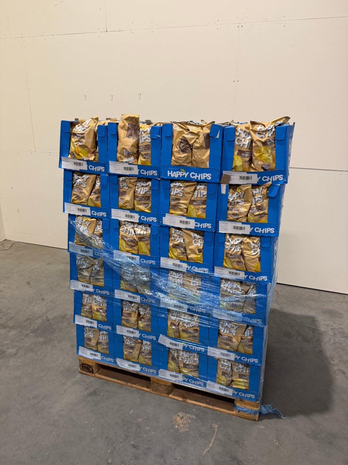 Pallet Happy Chips | Truffel | THT VERSTREKEN, Diversen, Levensmiddelen, Ophalen of Verzenden