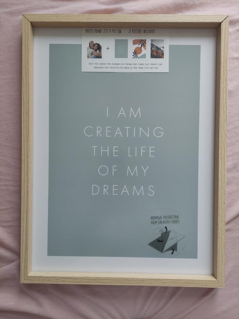 Mooie fotolijst 30x40 cm met posters, Huis en Inrichting, Woonaccessoires | Lijsten, Ophalen of Verzenden, Nieuw, Hout