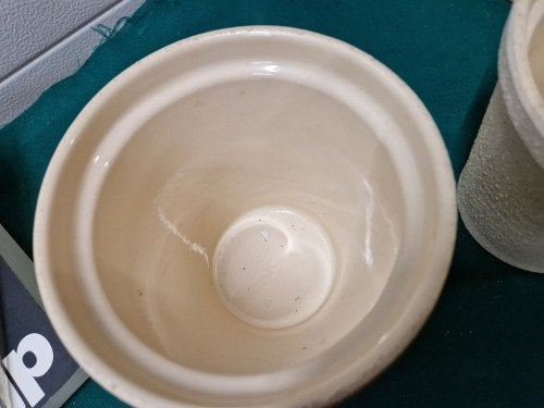 Bloempotten aardewerk zand ivoor, Ophalen of Verzenden, 'T Olde Gre-j, Info@toldegrej.nl, Endepoelstraat 20f Didam