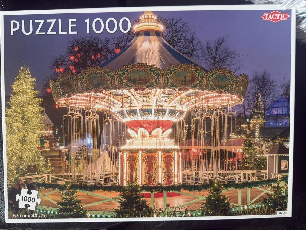Puzzel kermis carrousel 1000 stukjes, Ophalen of Verzenden, 500 t/m 1500 stukjes, Zo goed als nieuw
