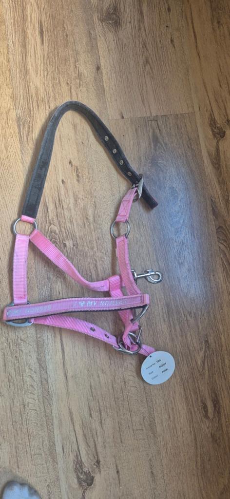 Mooi roze halster, Ophalen, Nieuw