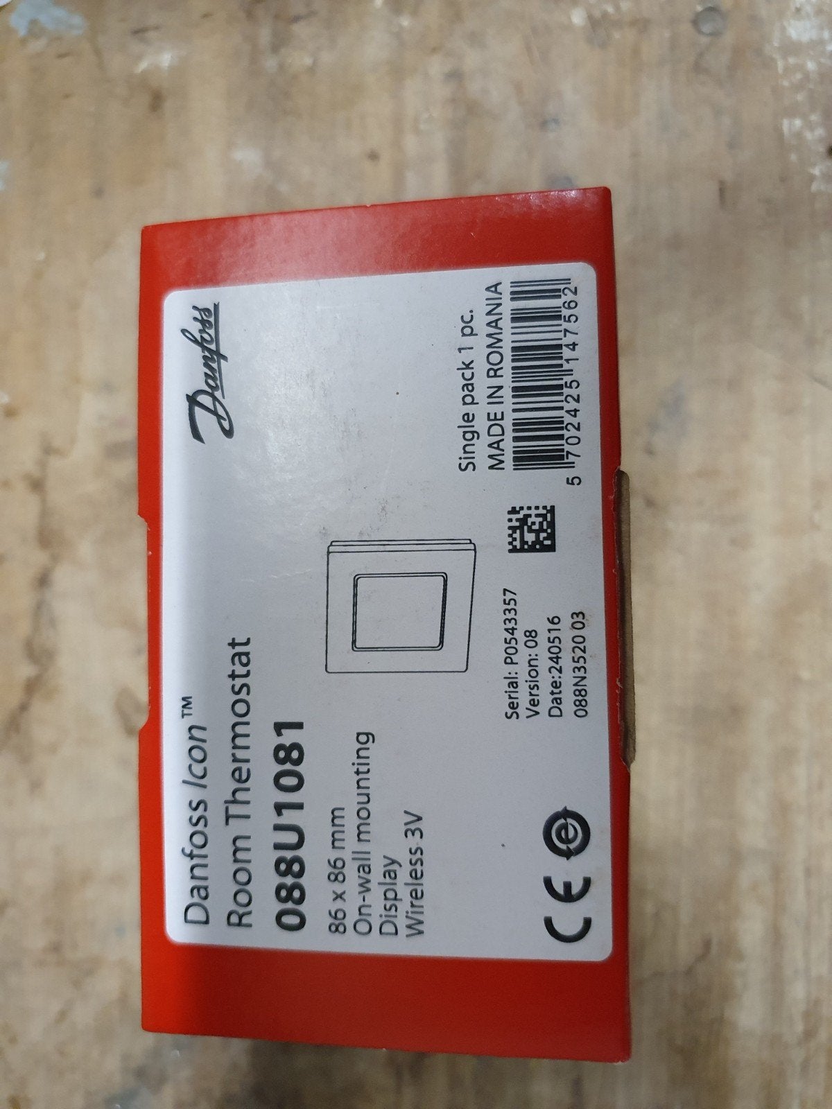 Danfoss Icon Kamerthermostaat 088U1081 Meerdere te Koop!!!, Ophalen of Verzenden, Slimme thermostaat, Nieuw