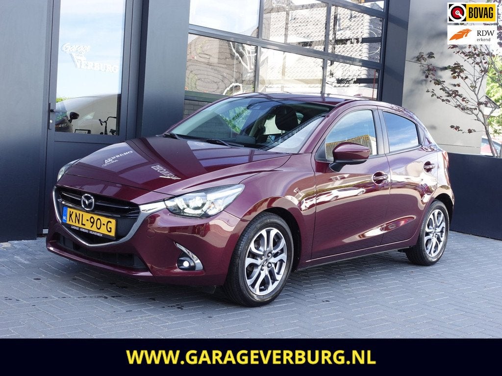 Mazda 2 1.5 Skyactiv-G GT-Luxury (Navigatie,Cruise,Achteruit, Auto's, Mazda, Voorwielaandrijving, Gebruikt, Leder en Stof, Bedrijf
