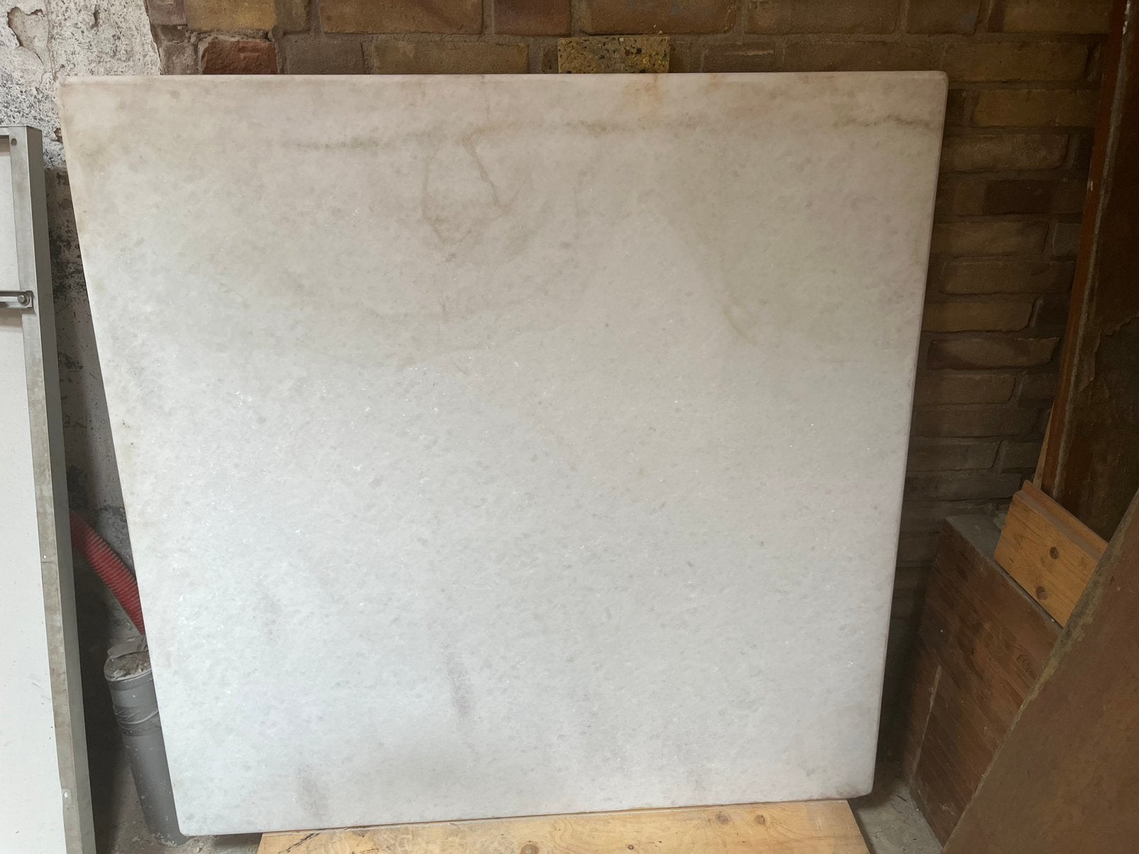 Marmeren tafelblad 120x120cm, Ophalen, Zo goed als nieuw, Rechthoekig, Overige materialen