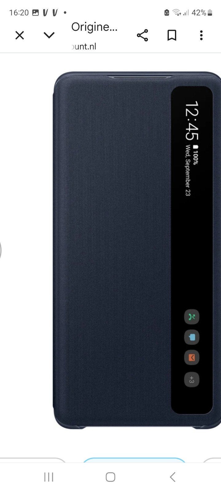 GEZOCHT. Originele Samsung S20 FE led view cover, Ophalen of Verzenden, Zo goed als nieuw