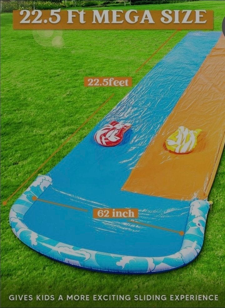 Mega Waterglijbaan 22.5ft (6.85m) voor Kinderen, Ophalen, Zo goed als nieuw