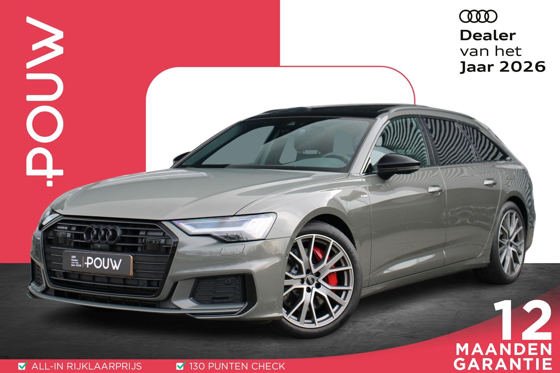 Audi A6 Avant 55 TFSIe 367pk quattro Pro Line S Competition, Auto's, Audi, Automaat, 12 maanden, Gebruikt, 4 cilinders