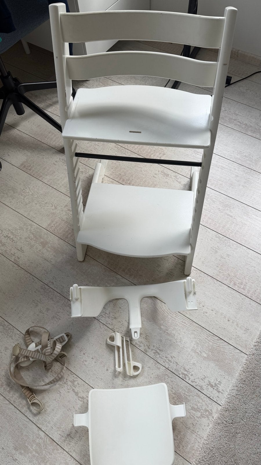 Stokke Tripp Trapp meegroeistoel met accessoires, Ophalen, Gebruikt, Meegroeistoel, Aanschuifbaar