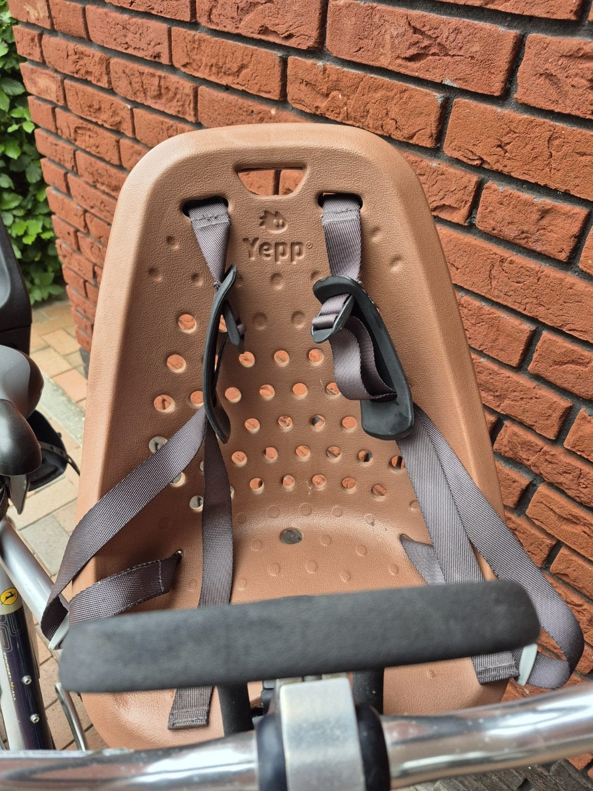 Heel mooi Gmg Yepp Fietsstoeltje Voorzitje Bruin, Ophalen, Voetsteuntjes, Yepp (GMG), Voorzitje