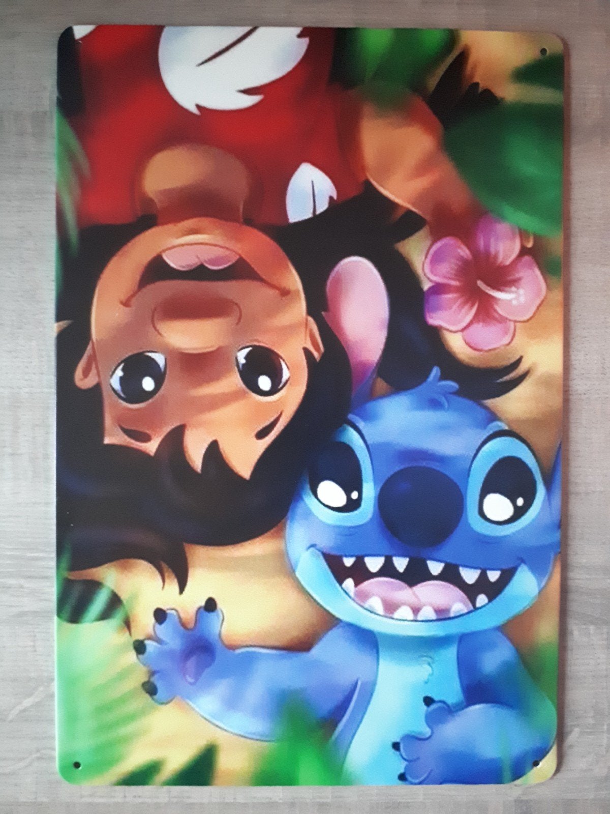 Lilo En Stitch 20x30 cm Metalen Reclamebord, Ophalen of Verzenden, Nieuw, Reclamebord