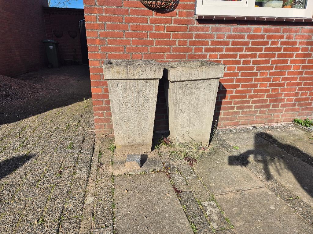 Bloembak, bloempot hoog, Tuin en Terras, Bloembakken en Plantenbakken, Ophalen, Overige materialen, Gebruikt, Minder dan 60 cm