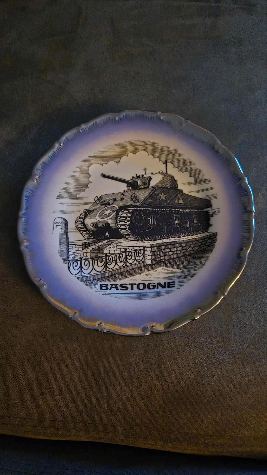 Decoratieve Bastogne Tank Wandplaat - Vintage Stijl, Ophalen