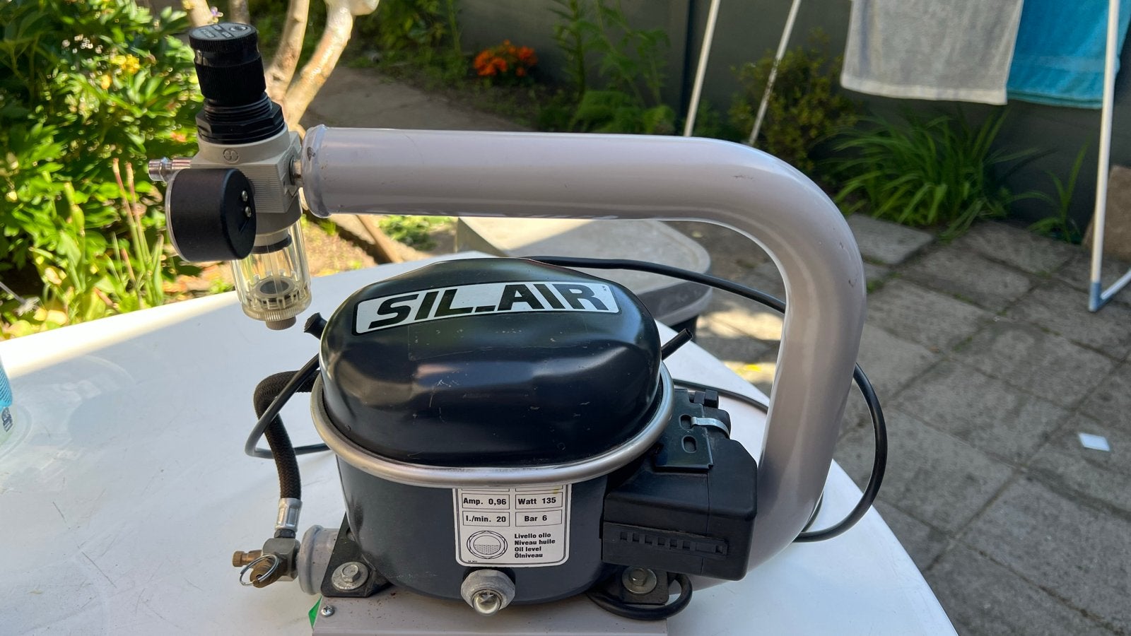 SIL-AIR Compressor SA 15EXPORT - Werther International, Doe-het-zelf en Verbouw, Compressors, Gebruikt, Ophalen of Verzenden, Minder dan 200 liter/min