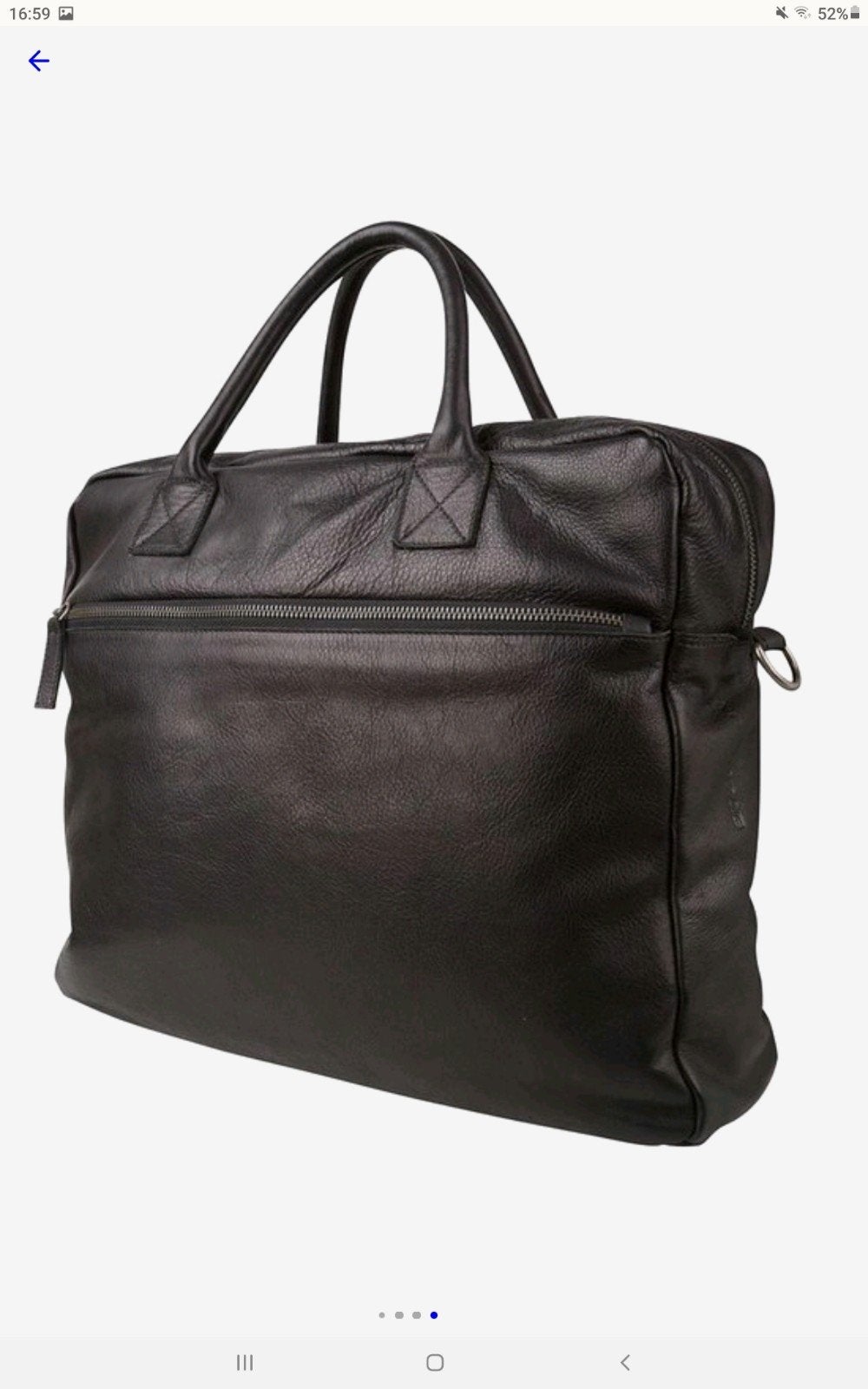 Foto 8 van Nieuwe zwarte leren Cowboysbag