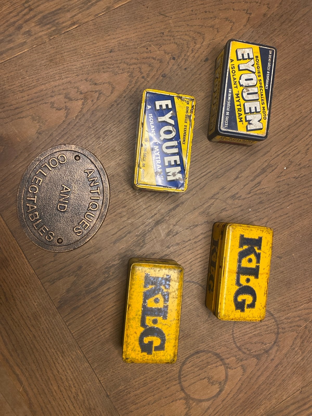 Vintage bougiedoosjes KLG en Eyquem - Set van 4, Ophalen of Verzenden