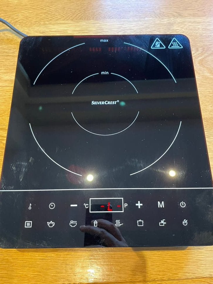Silvercrest inductiekookplaat, Ophalen, 3 kookzones of minder, Zo goed als nieuw, Inductie