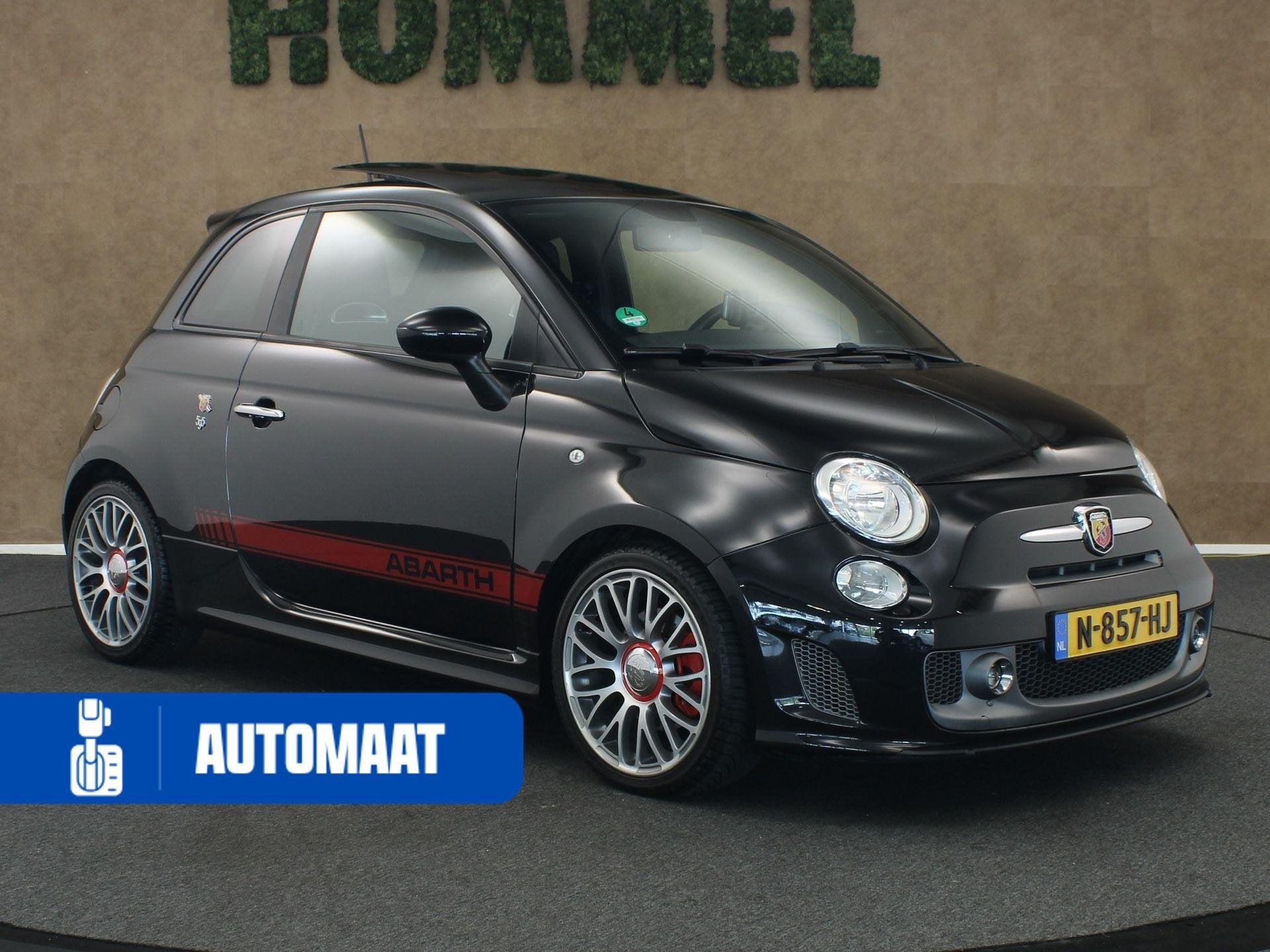 Abarth 500 1.4 T-Jet Abarth Turismo - VERKEERT IN EEN ZEER N, Gebruikt, 4 cilinders, Zwart, Leder