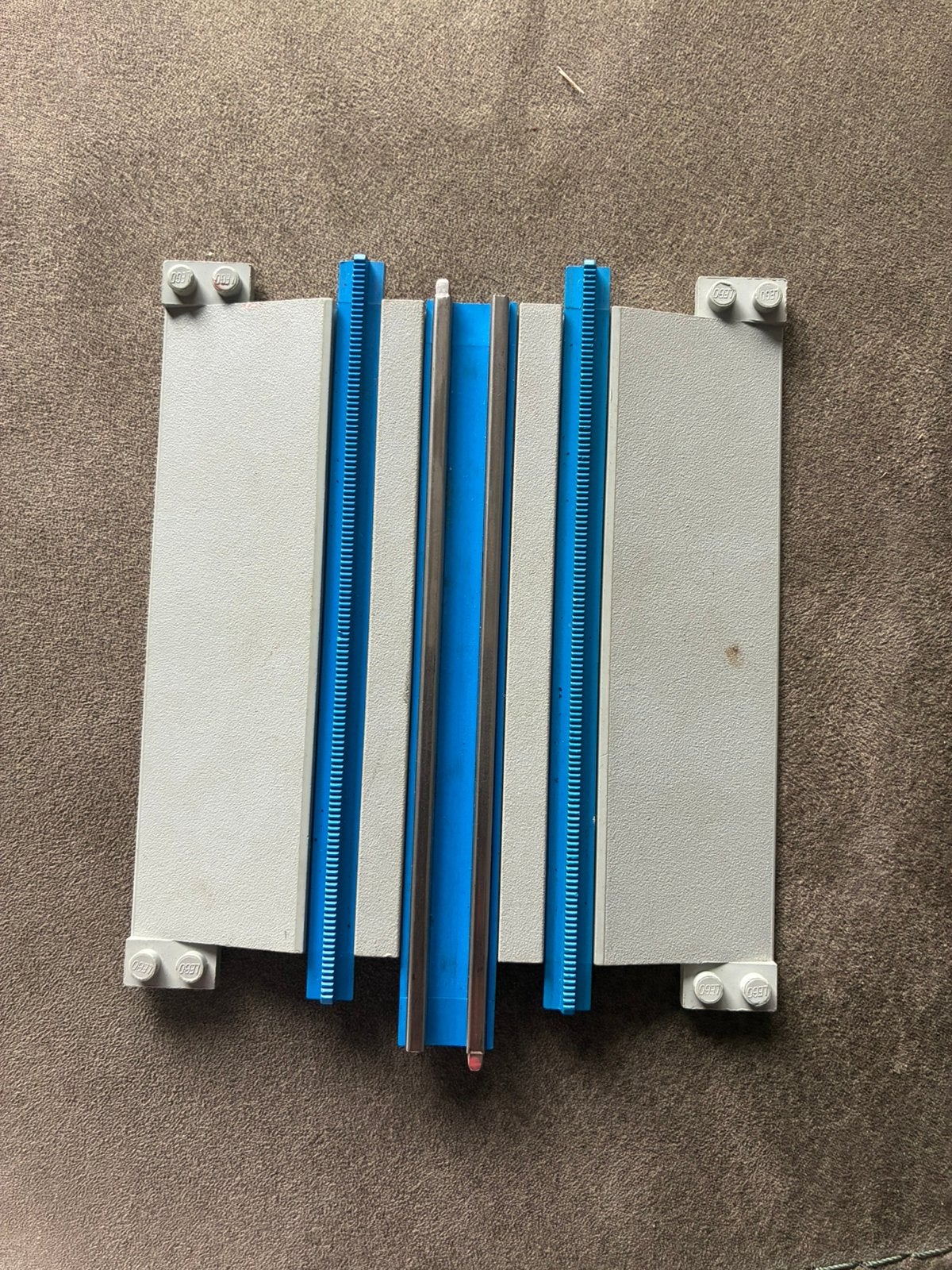 Partij jaren 80 Lego 12 Volt treinrails/overwegonderd, Ophalen of Verzenden, Zo goed als nieuw, Lego