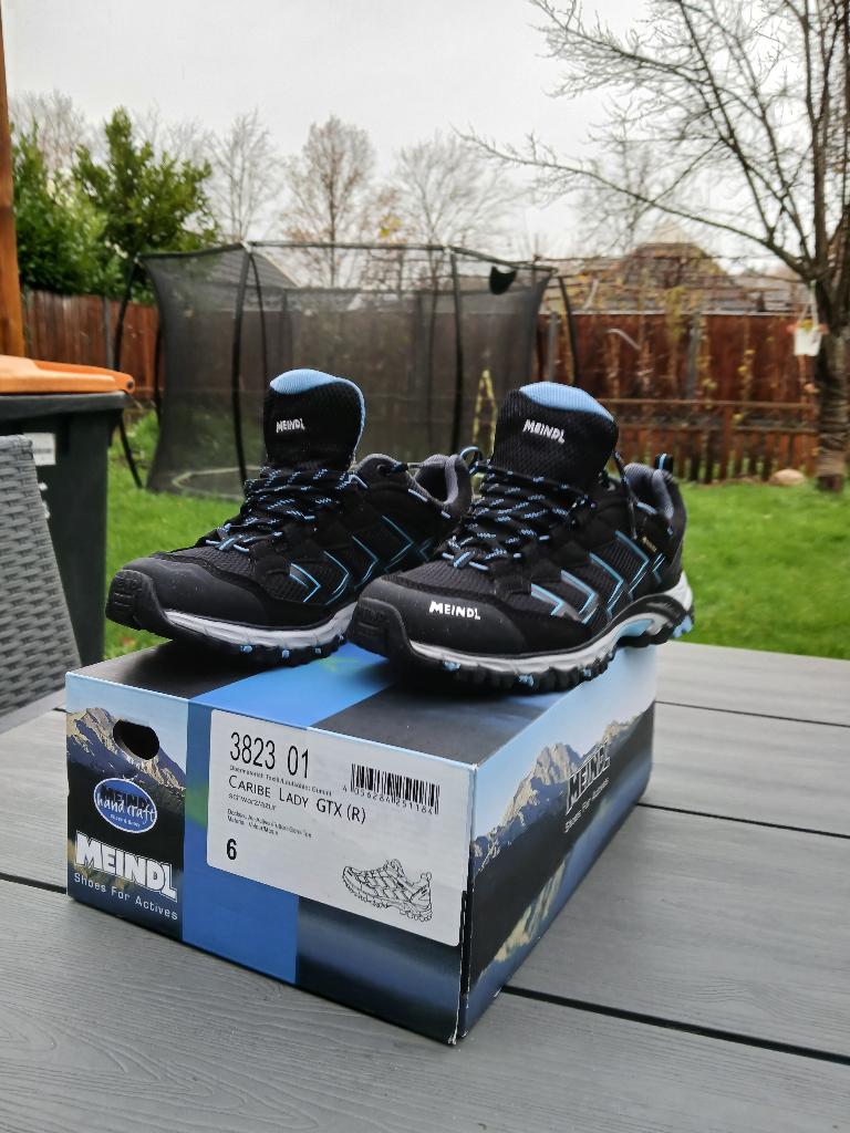 Meindl wandelschoenen zwart / azur, Ophalen of Verzenden, Nieuw, Schoenen