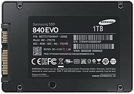 1tb SSD 2.5" SAMSUNG EVO 840, Computers en Software, Harde schijven, Intern, Gebruikt, Ophalen of Verzenden, Samsung