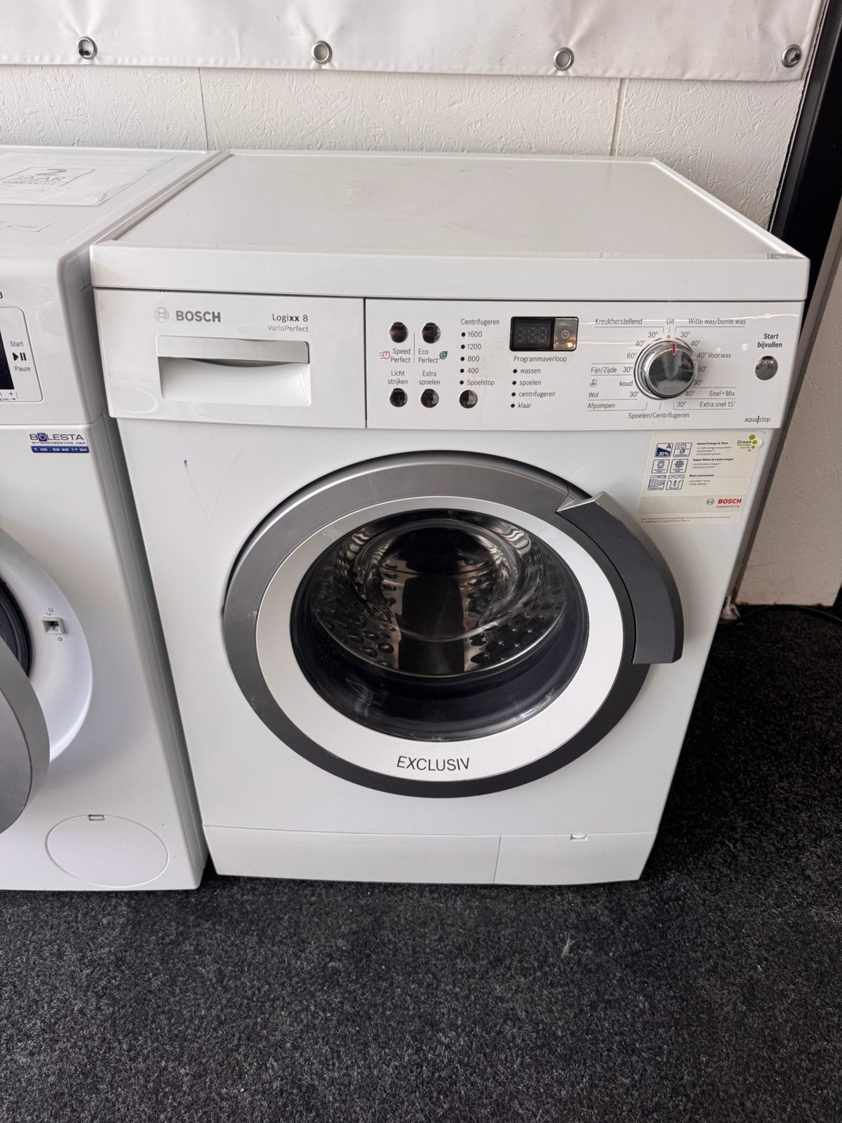 BOSCH 1600 ECO LOGIXX 8 KG A+++ met 2 jaar garantie, Witgoed en Apparatuur, Wasmachines, N, N, Refurbished, Ophalen of Verzenden