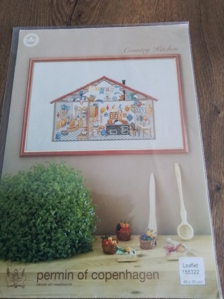 borduurpatroon van permin country kitchen, Ophalen of Verzenden, Zo goed als nieuw, Handborduren, Patroon