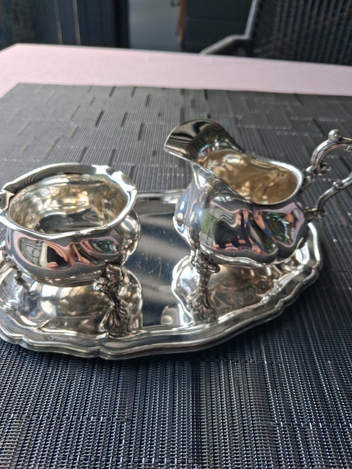 een zilver roomstelletje, Ophalen of Verzenden, Zilver
