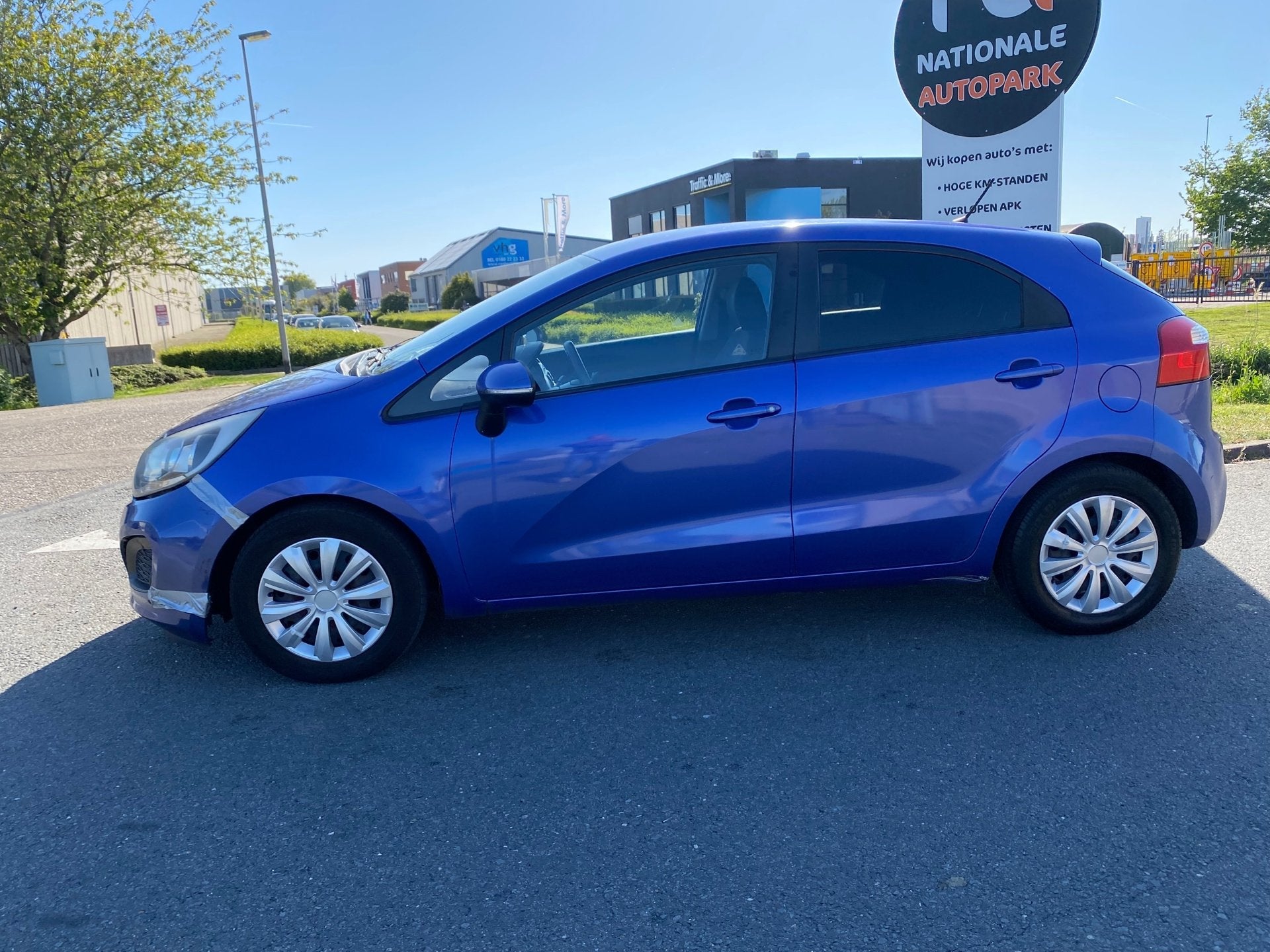 Kia Rio | 2012 | 1.2 CVVT Plus Pack | Export en Handel, Auto's, Euro 5, 4 cilinders, Blauw, Origineel Nederlands