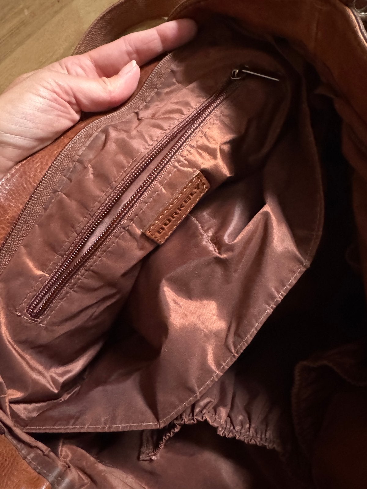 Burkely Leren Luiertas - Bruin - laptoptas, Ophalen of Verzenden, Zo goed als nieuw, Bruin, Overige typen