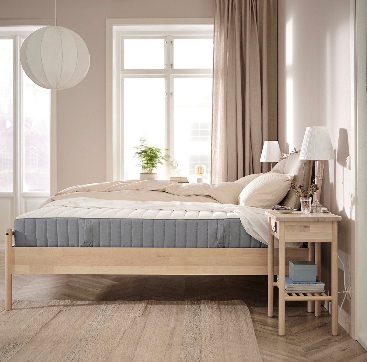 IKEA VALEVÅG matras 160x200 – goede staat, Ophalen, Gebruikt, Tweepersoons, 140 cm